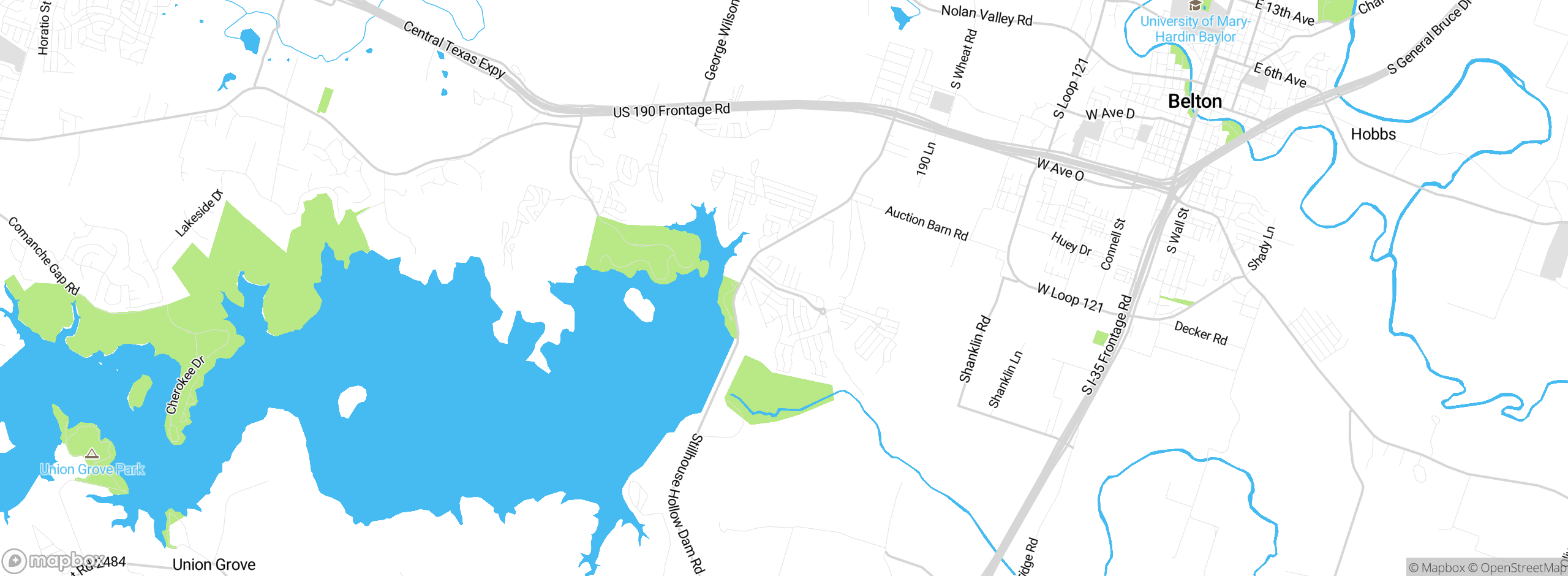 Map showing approximate location