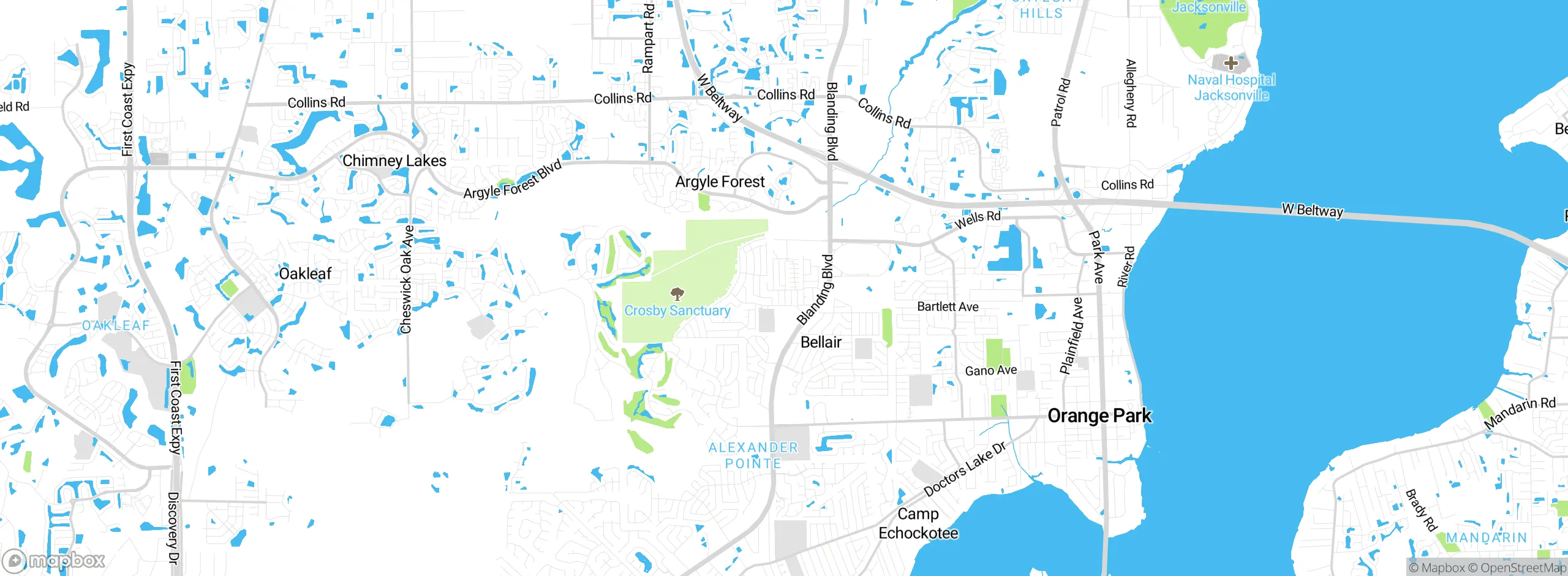 Map showing approximate location