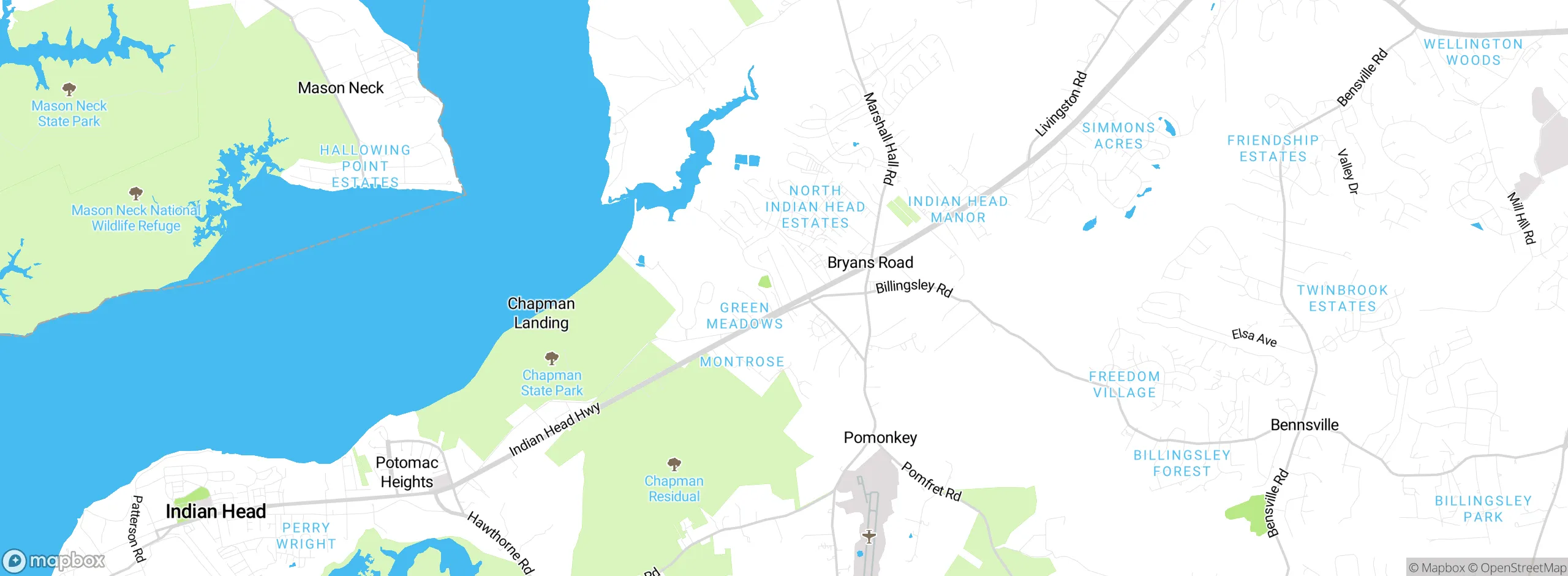 Map showing approximate location