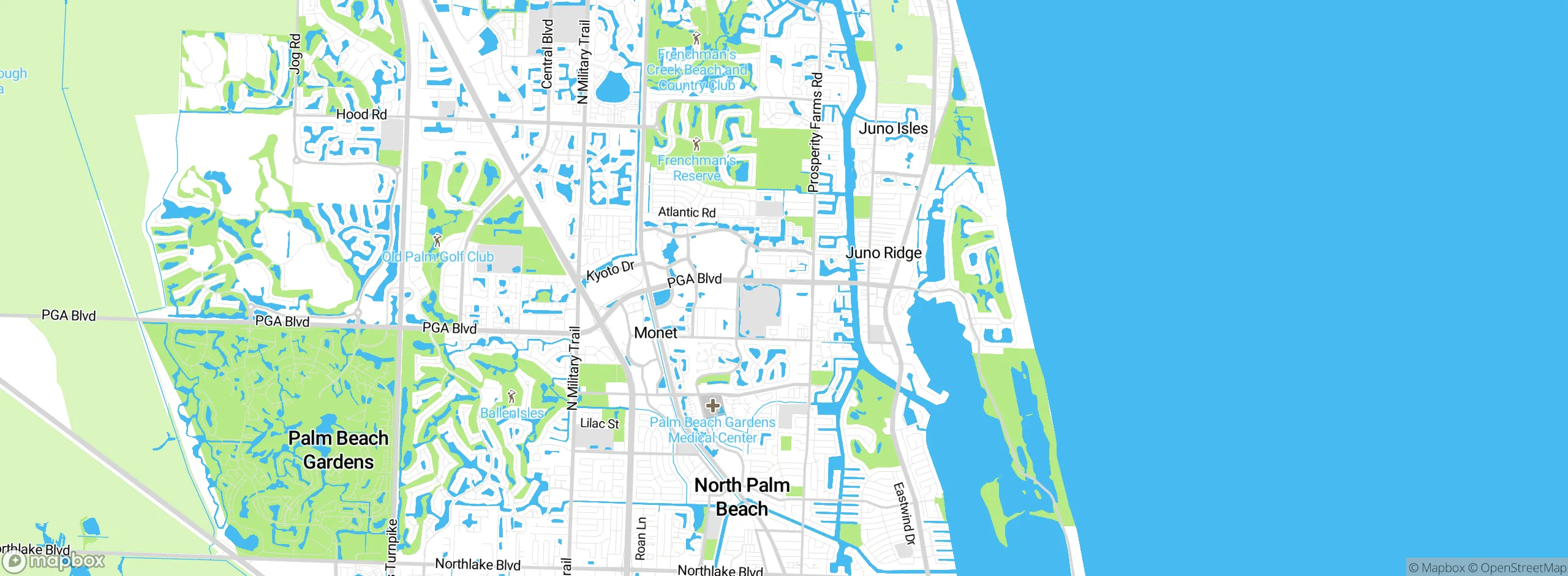 Map showing approximate location