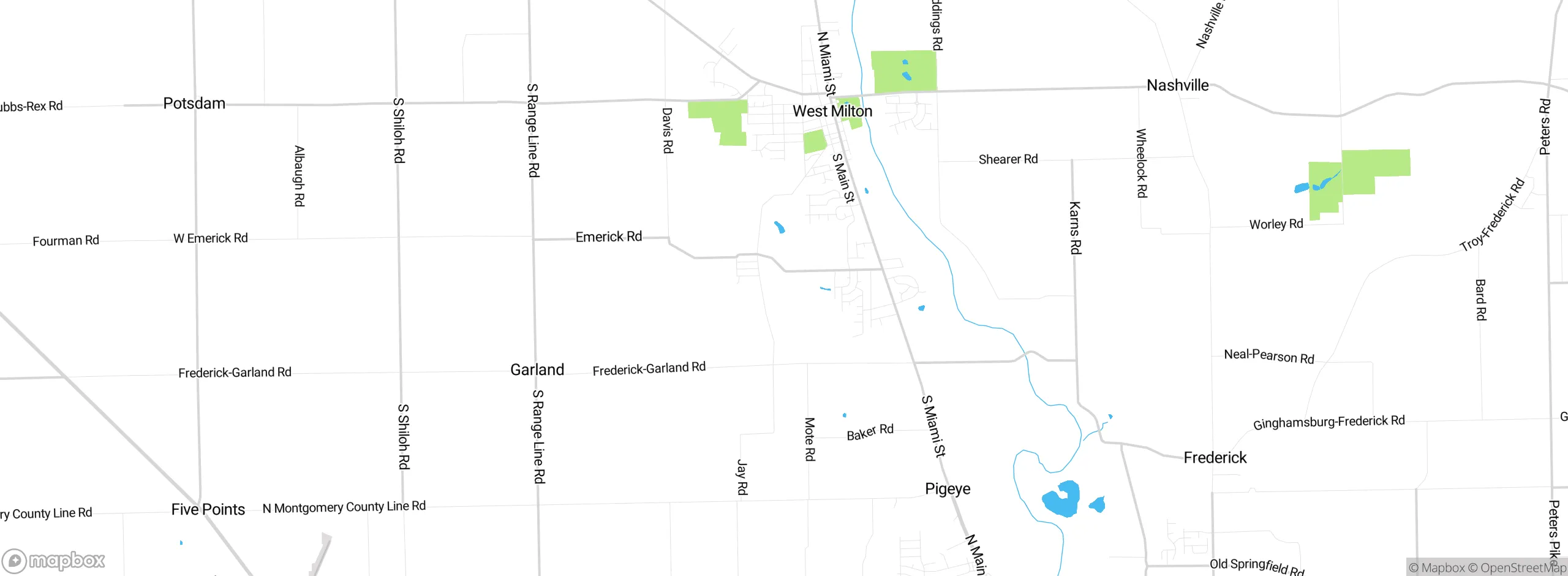 Map showing approximate location