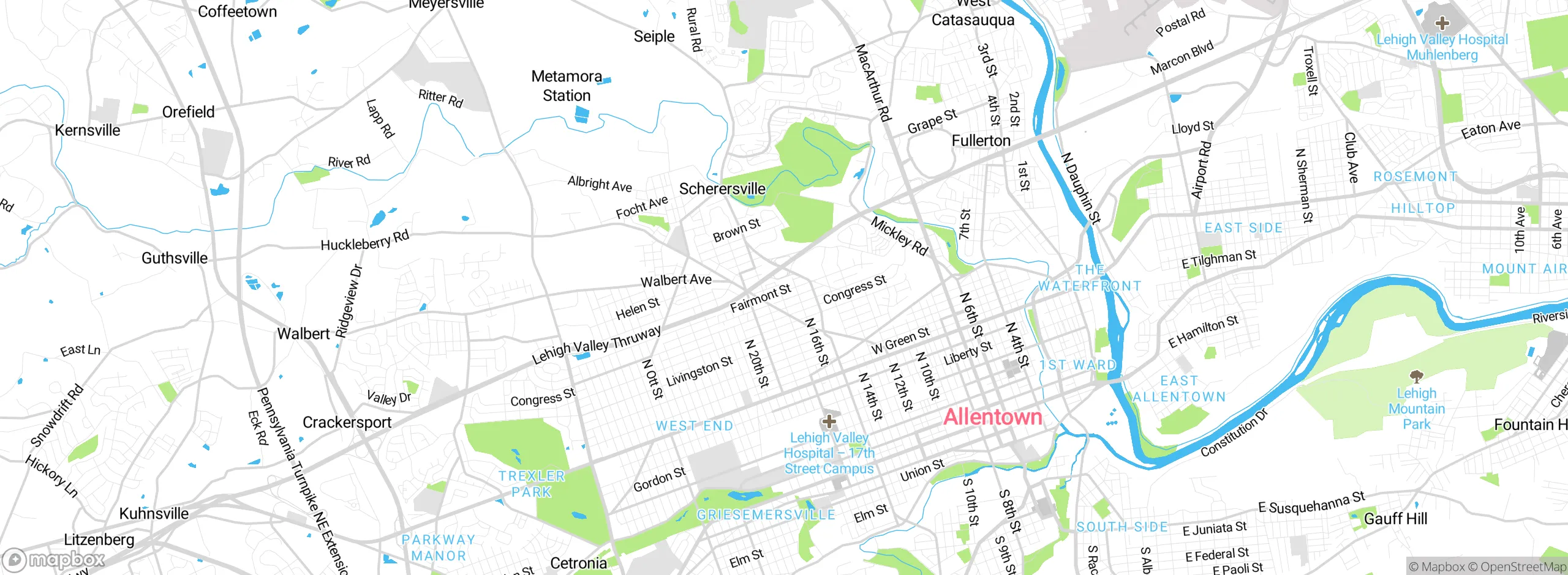 Map showing approximate location