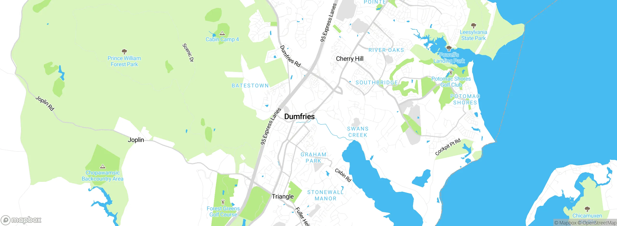 Map showing approximate location