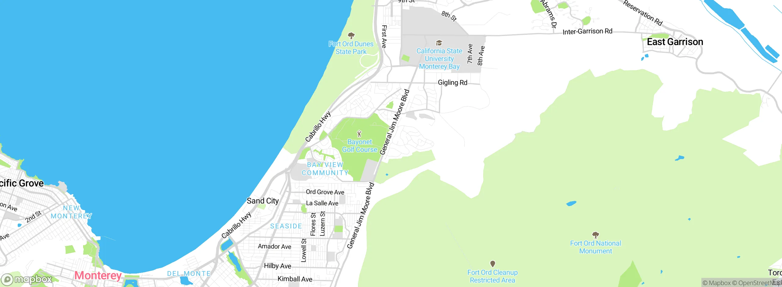 Map showing approximate location