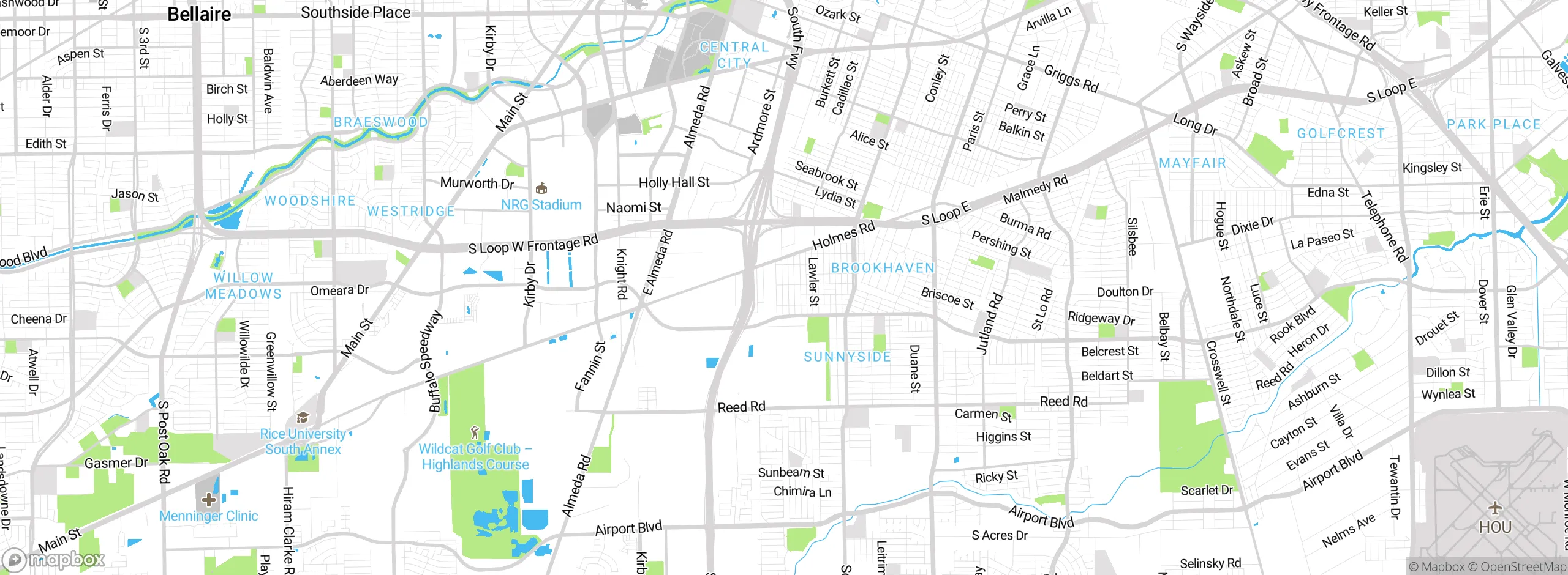 Map showing approximate location