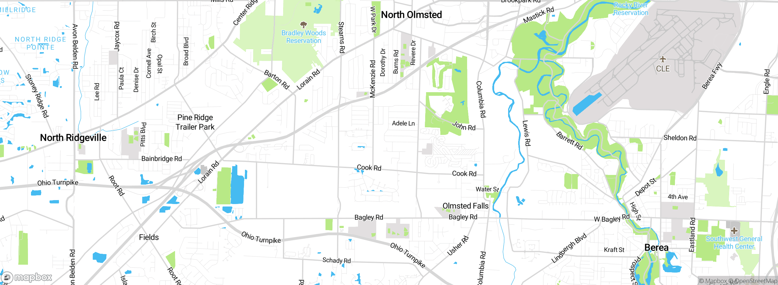 Map showing approximate location