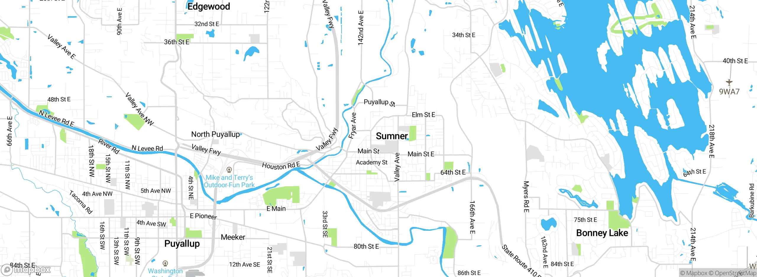 Map showing approximate location