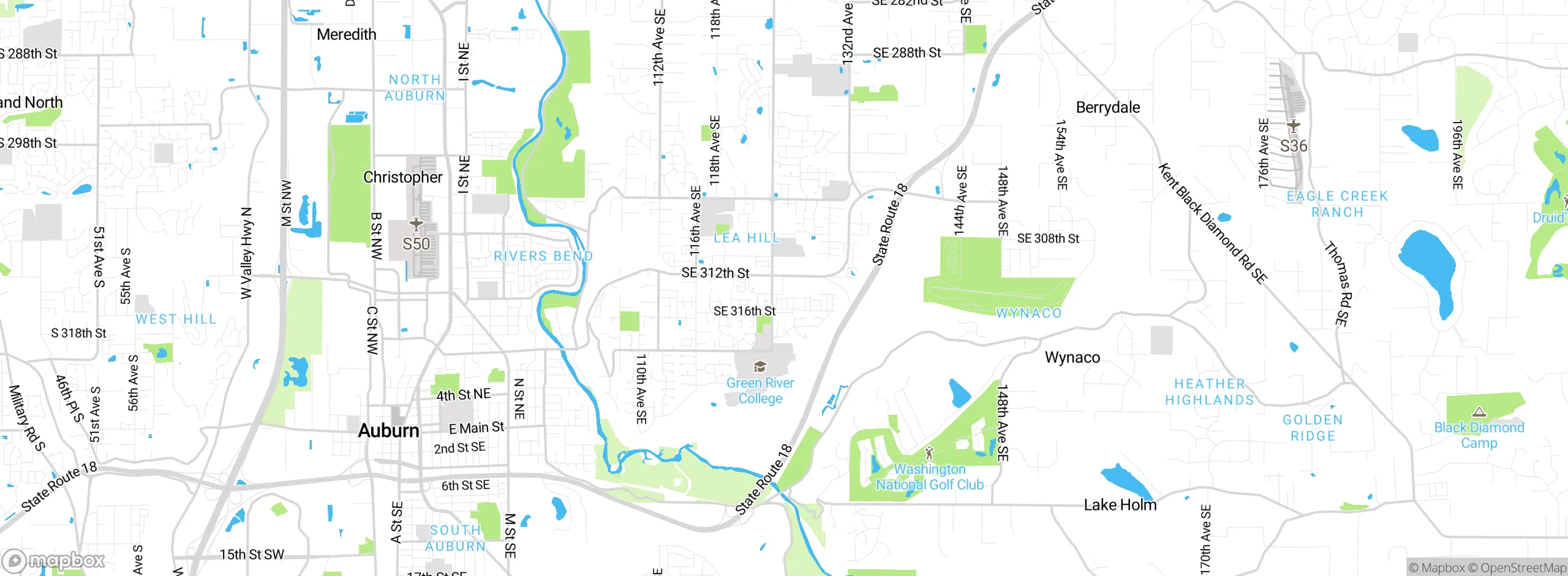 Map showing approximate location