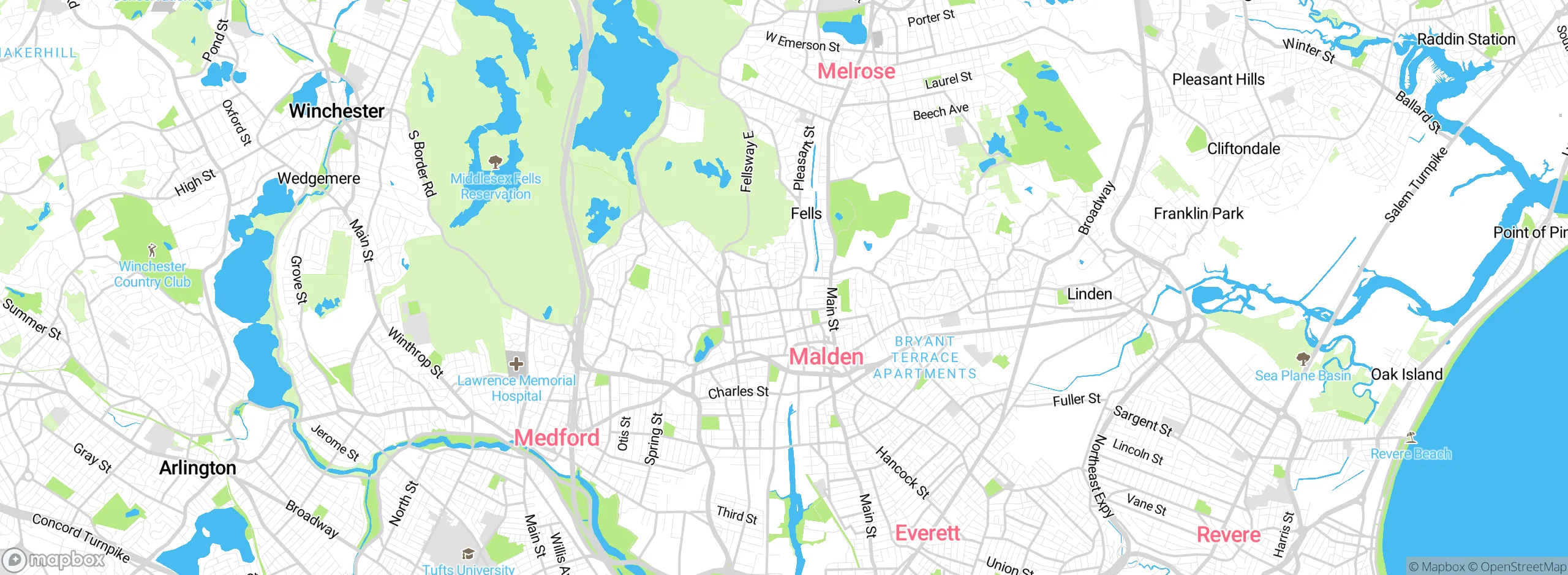 Map showing approximate location