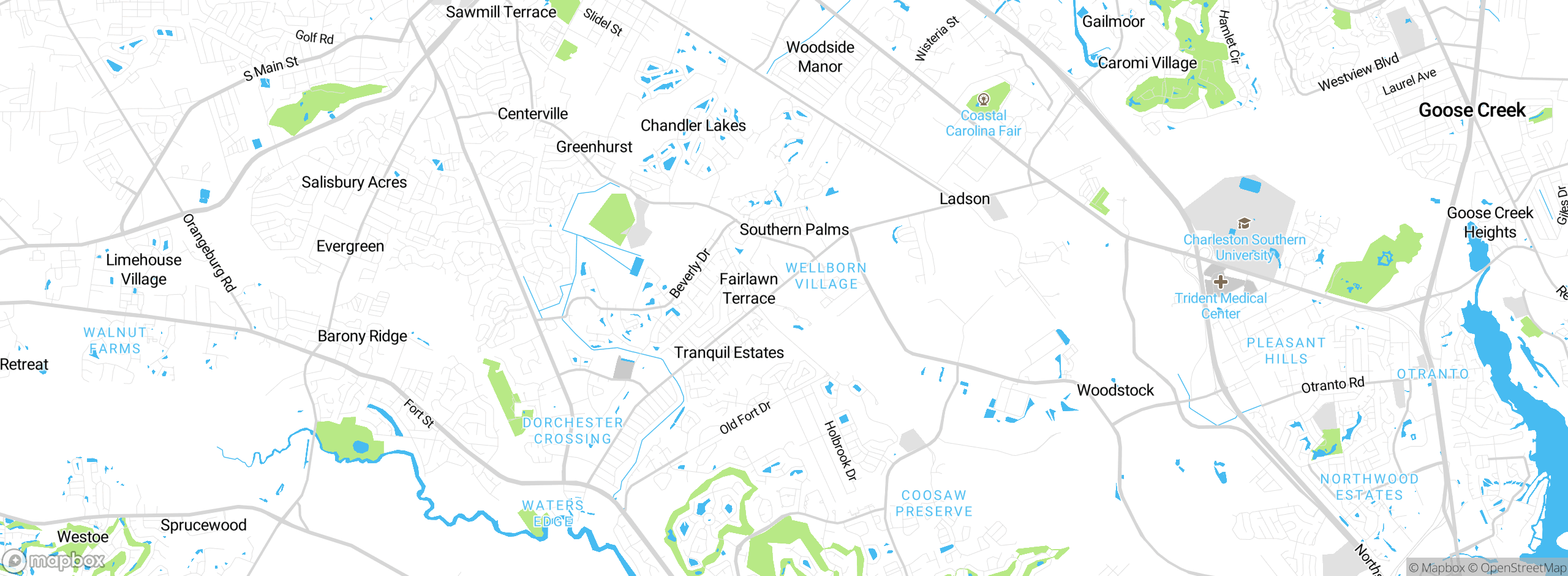 Map showing approximate location