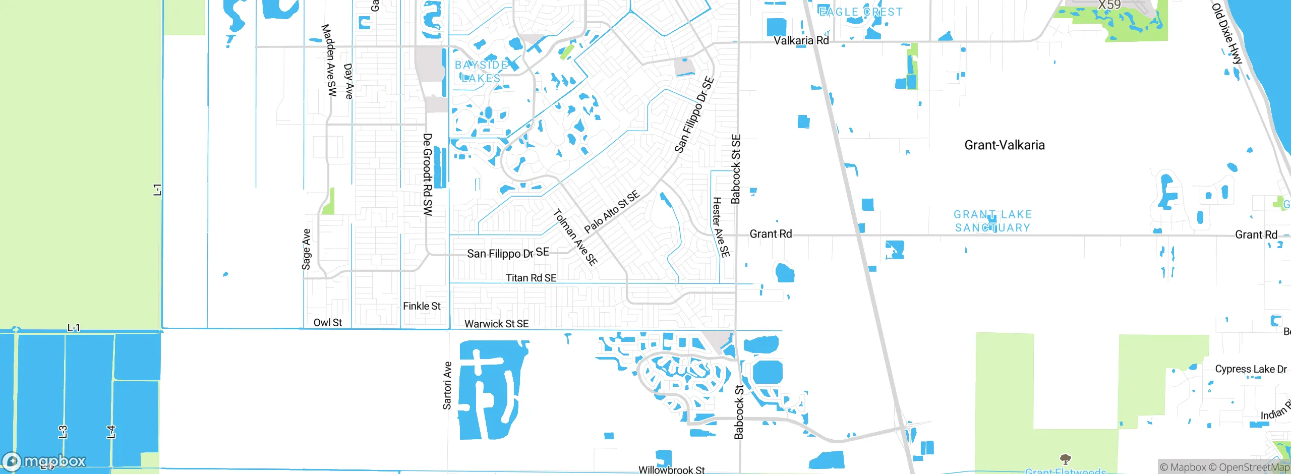 Map showing approximate location