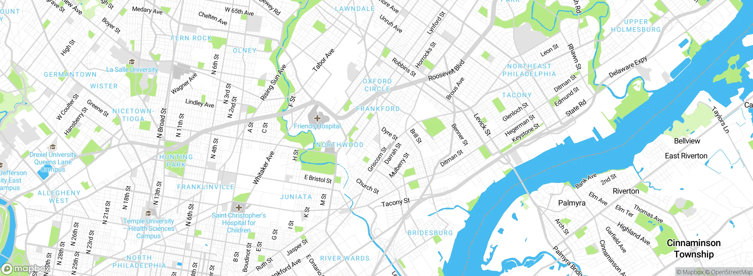 Map showing approximate location