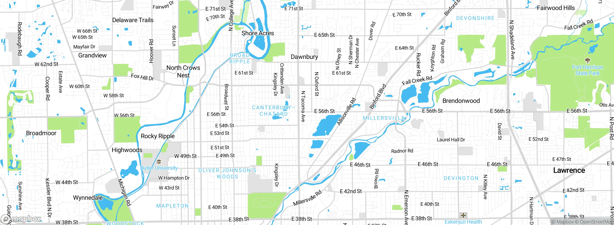 Map showing approximate location