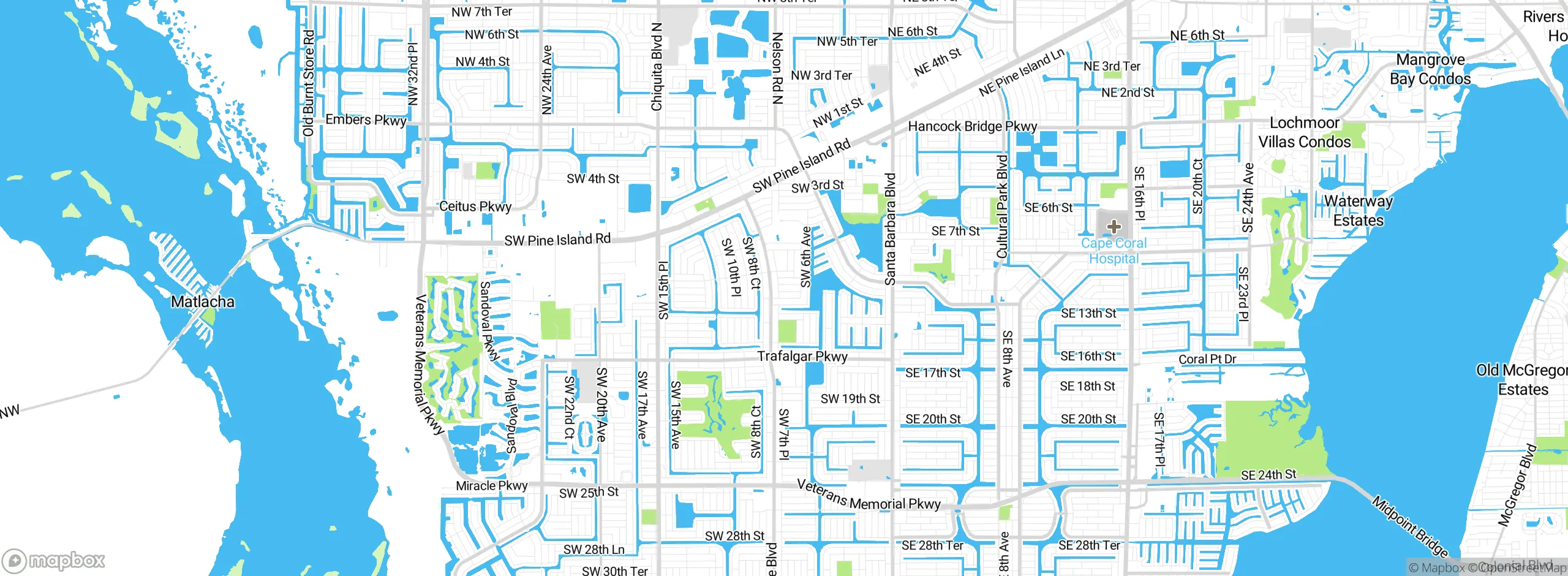 Map showing approximate location