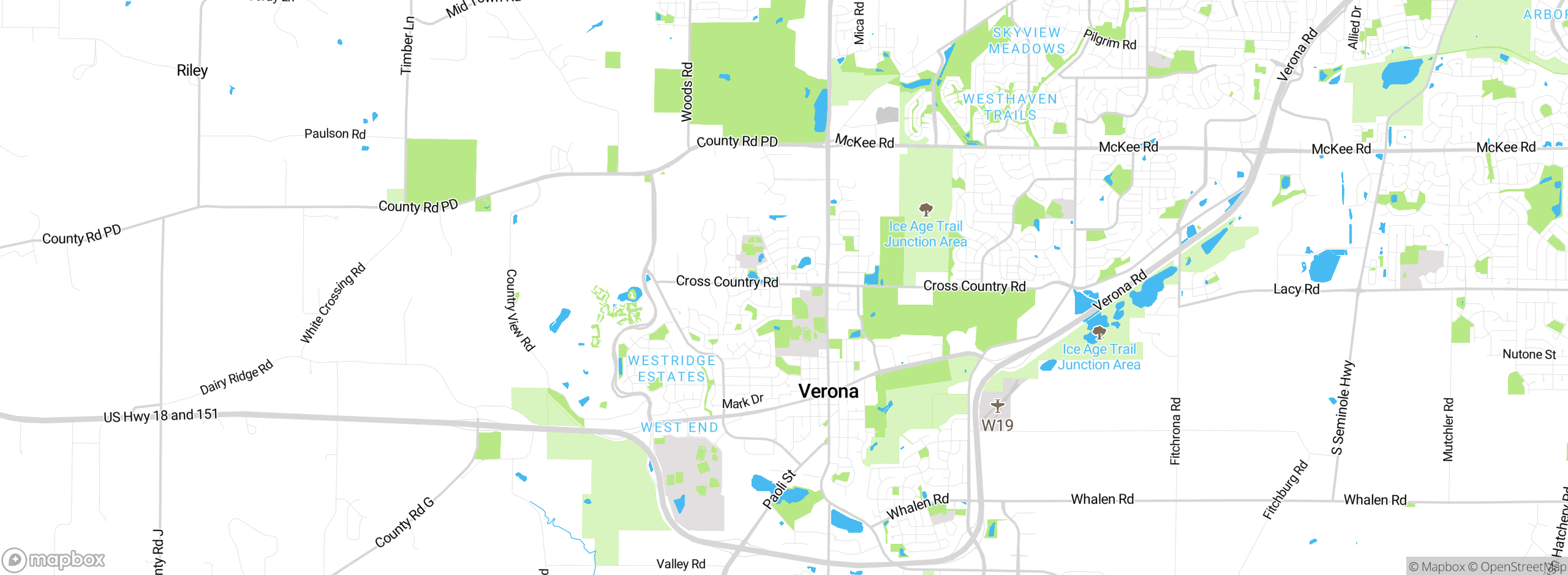 Map showing approximate location