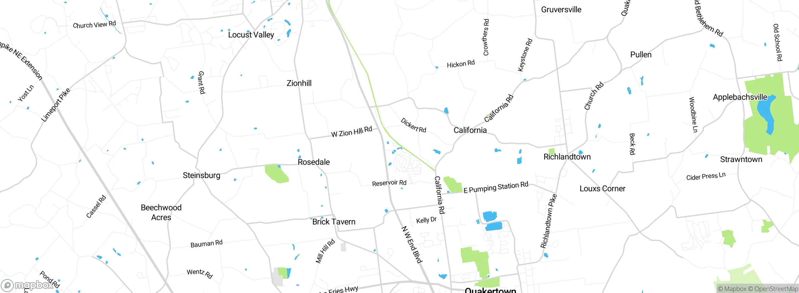 Map showing approximate location