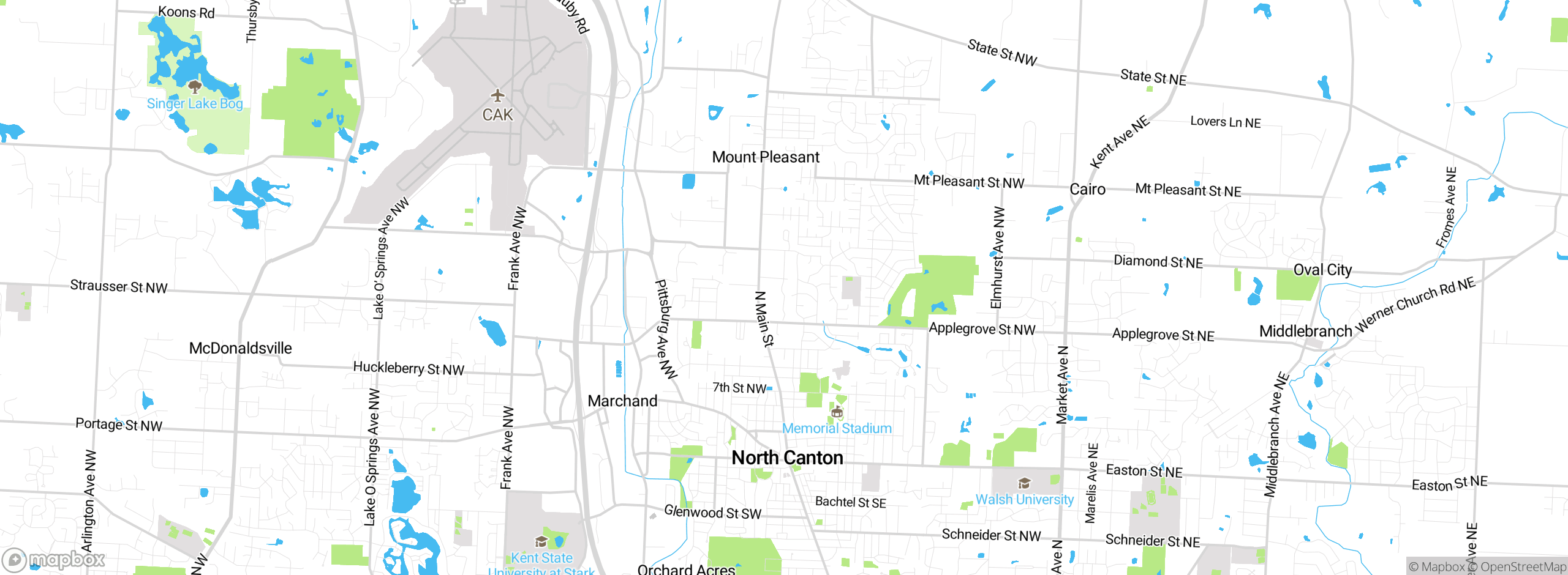 Map showing approximate location