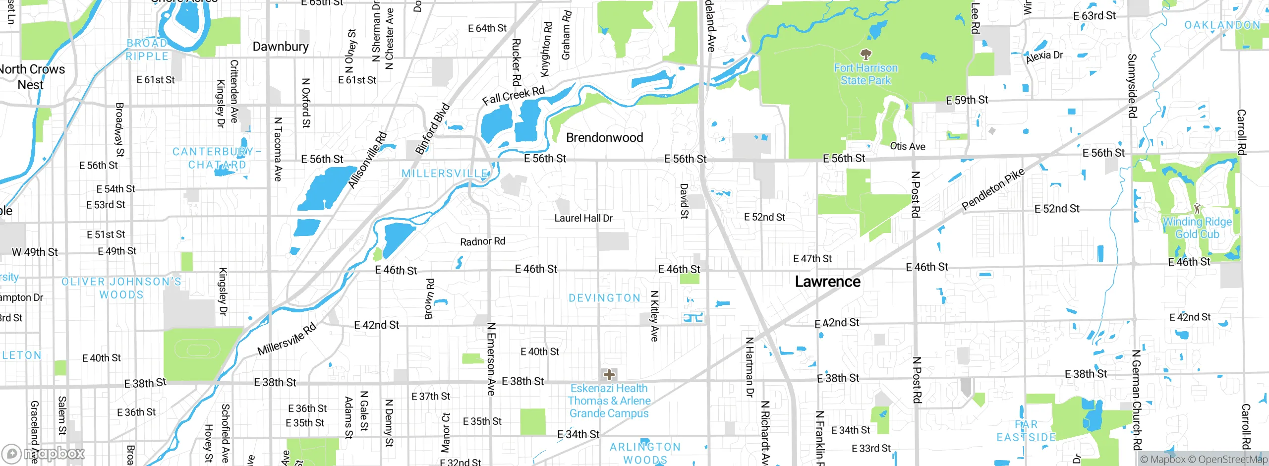 Map showing approximate location