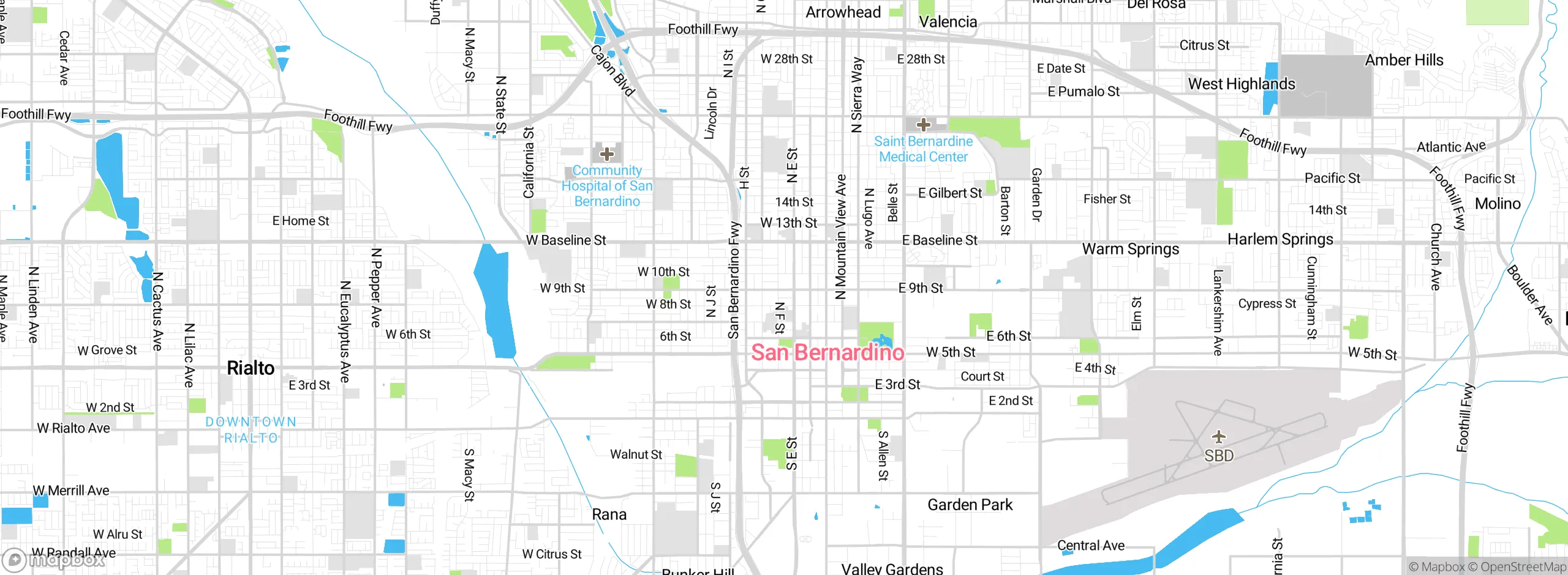 Map showing approximate location
