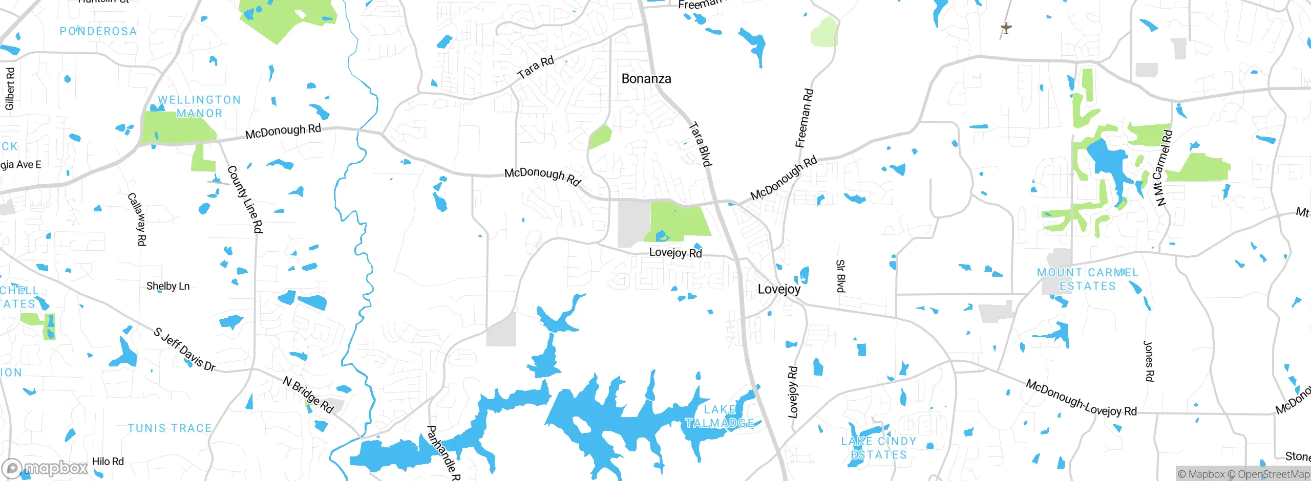 Map showing approximate location