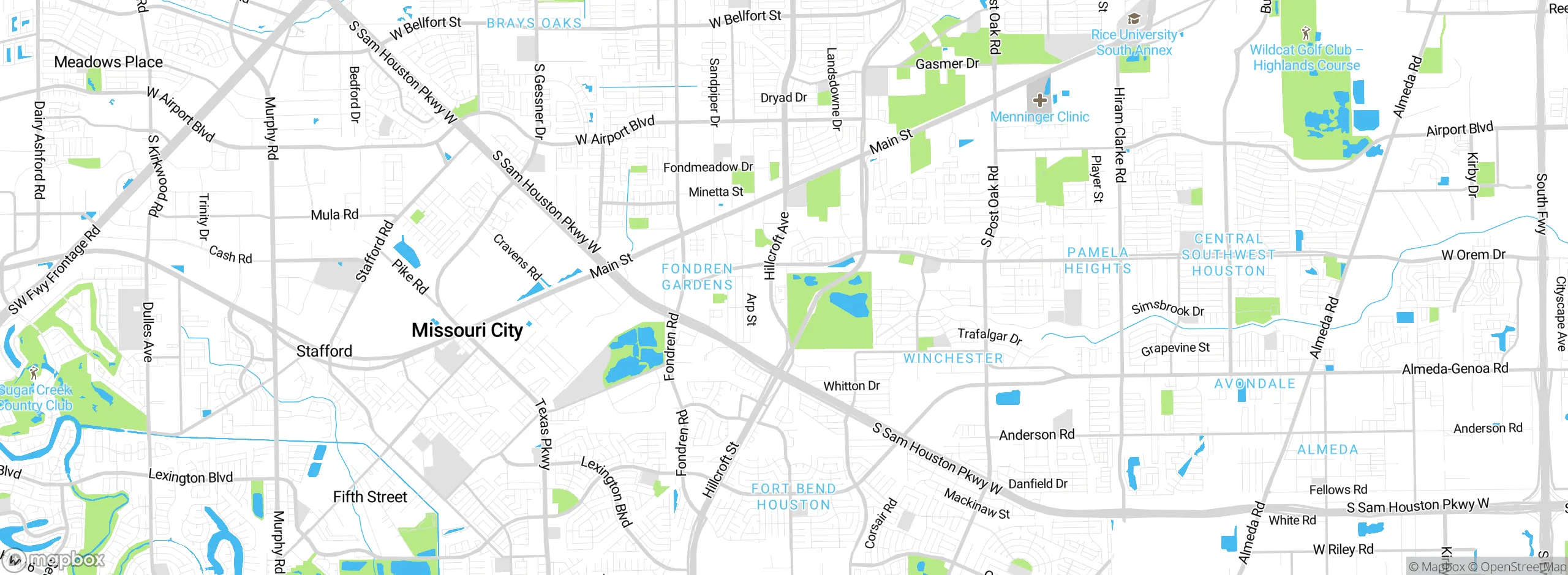 Map showing approximate location