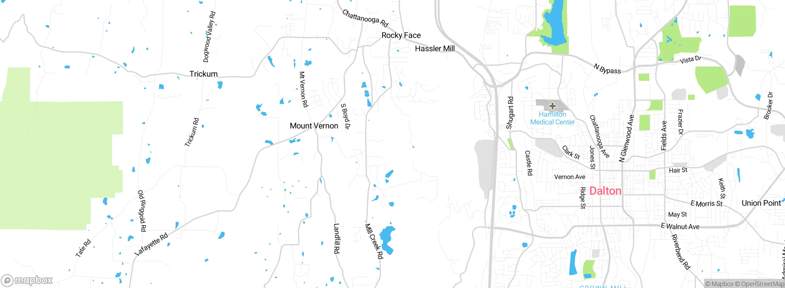 Map showing approximate location