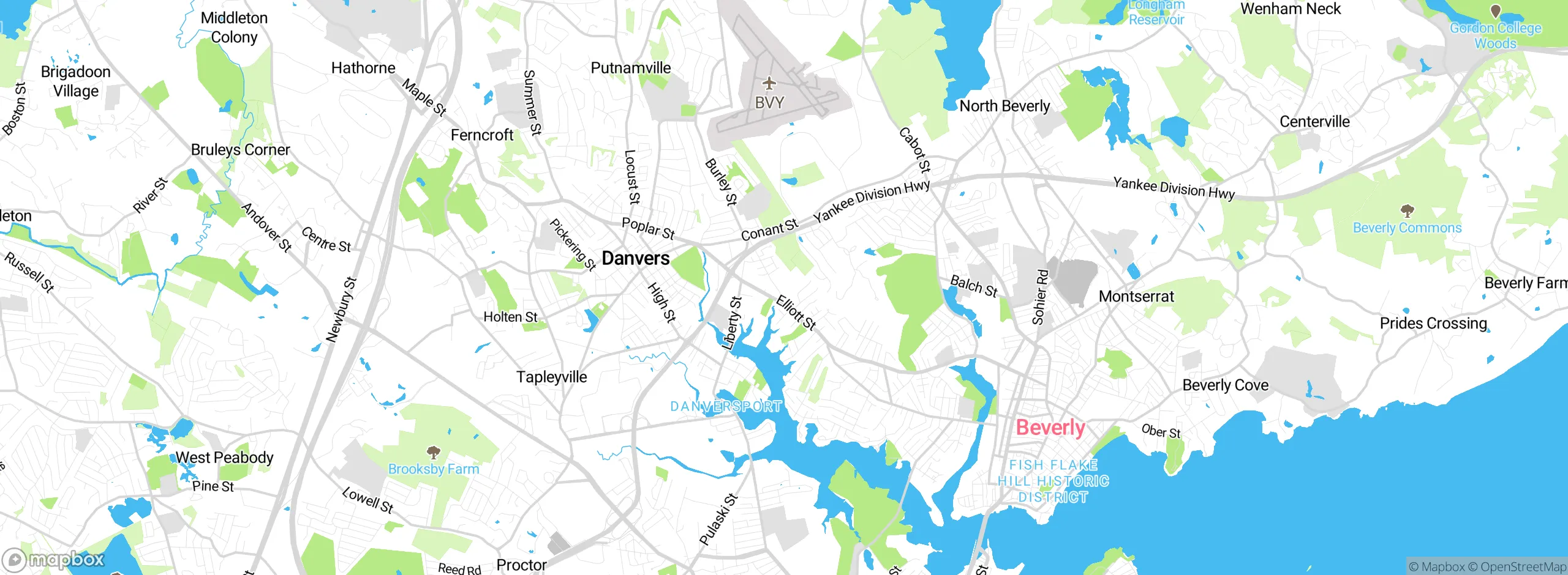 Map showing approximate location