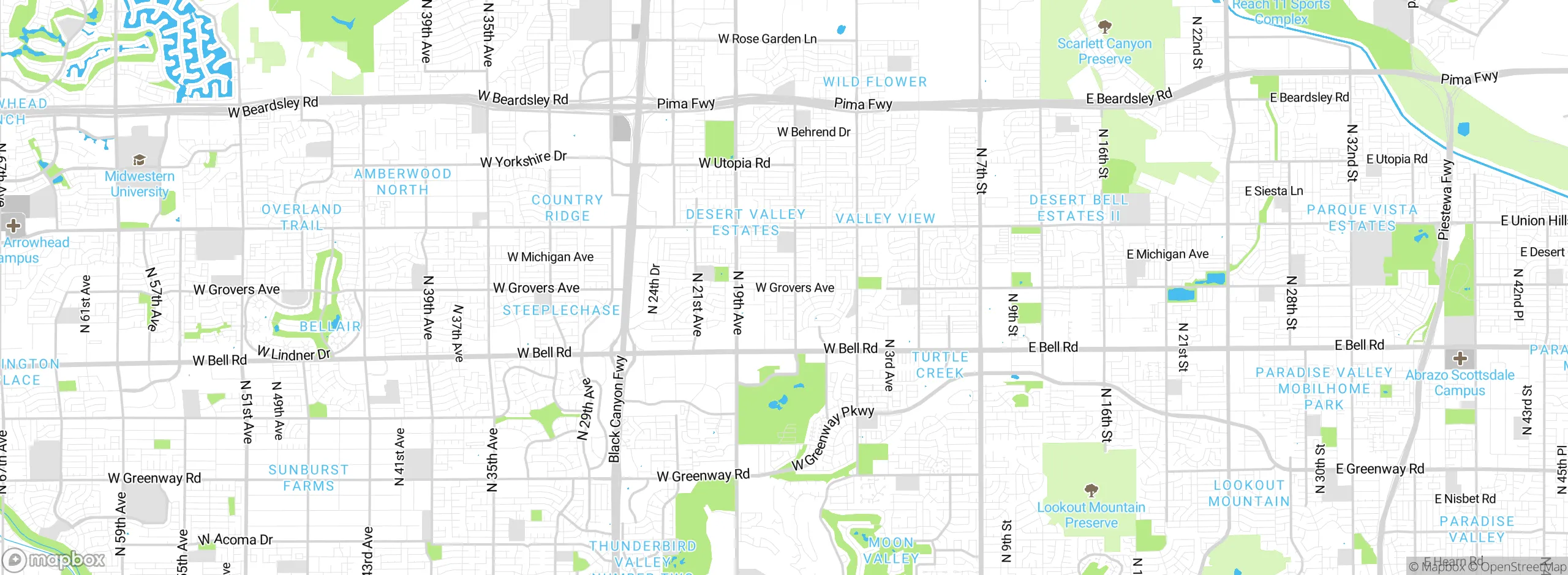 Map showing approximate location