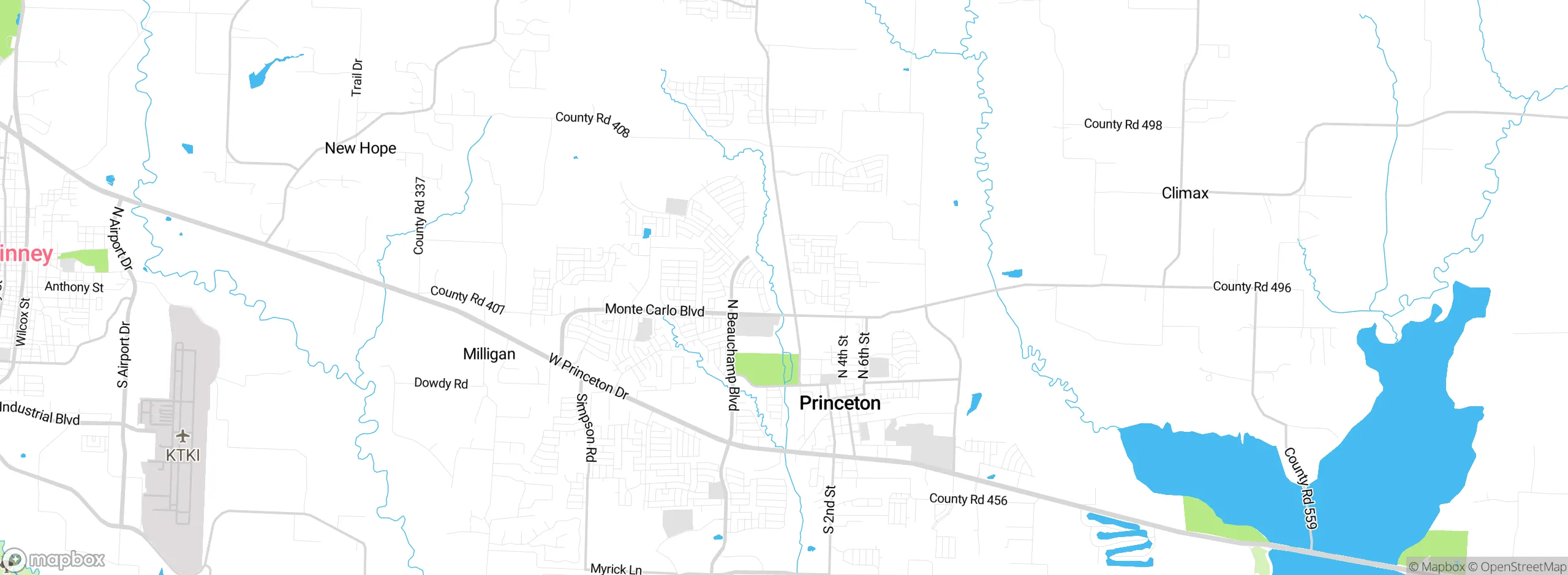 Map showing approximate location