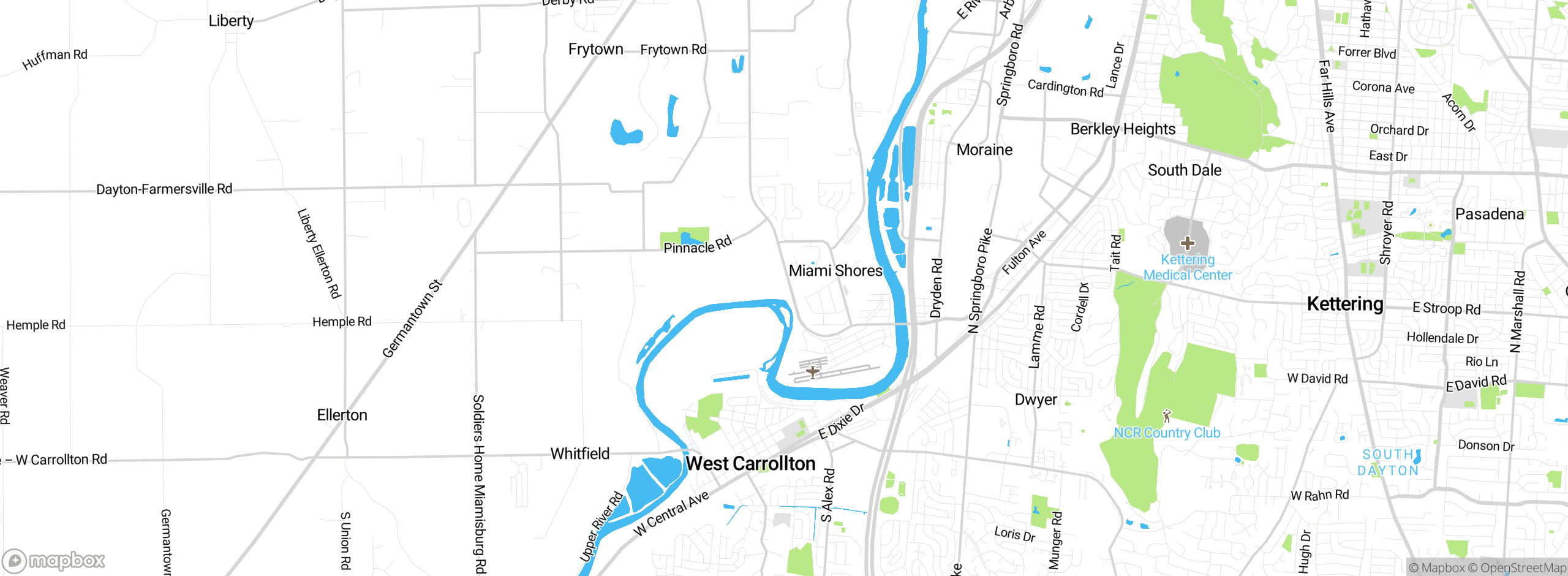 Map showing approximate location