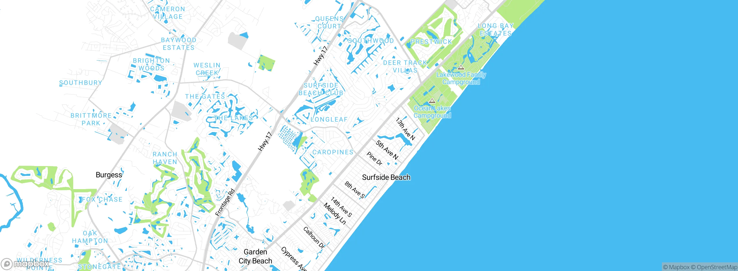 Map showing approximate location