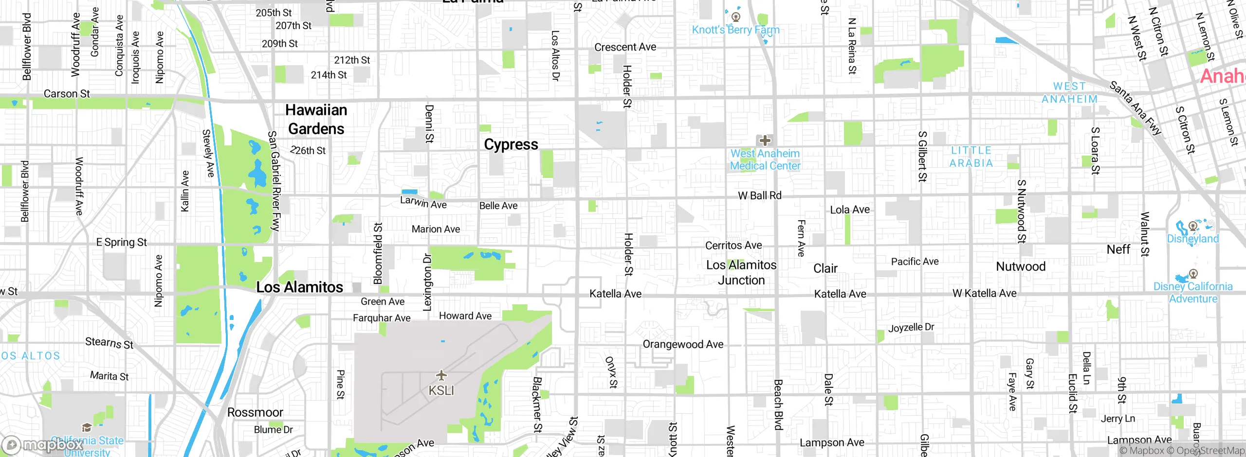 Map showing approximate location