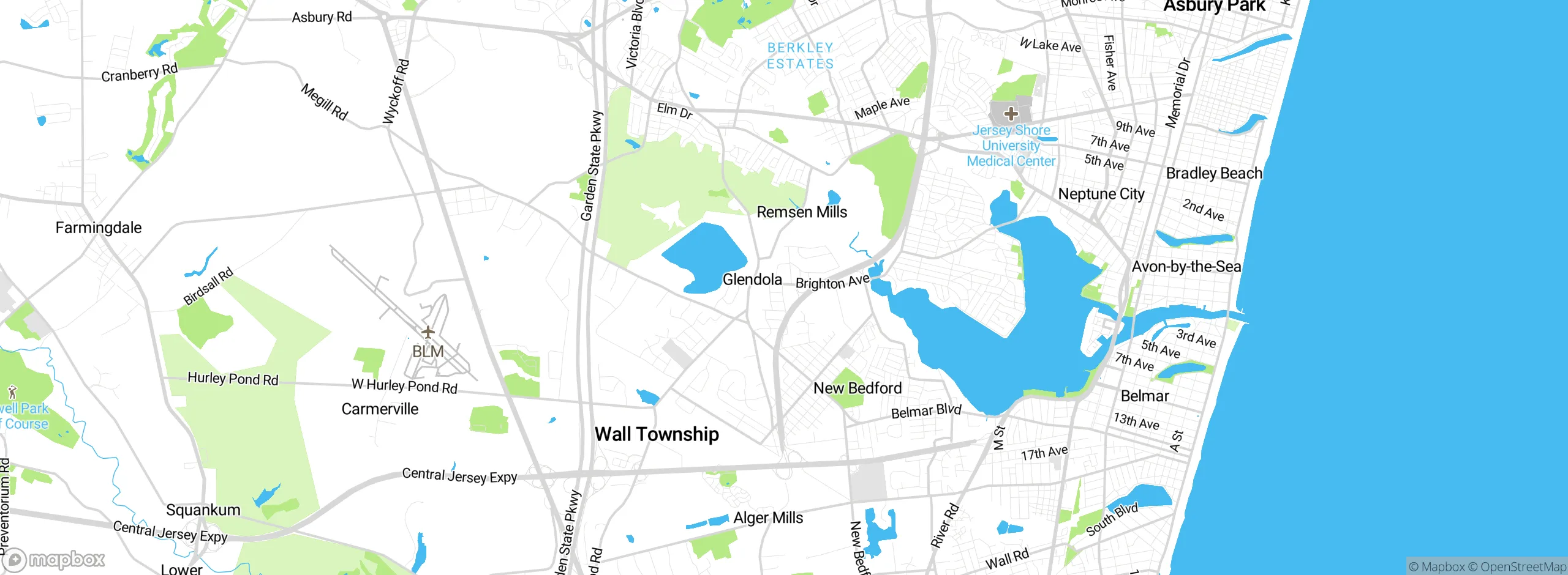 Map showing approximate location