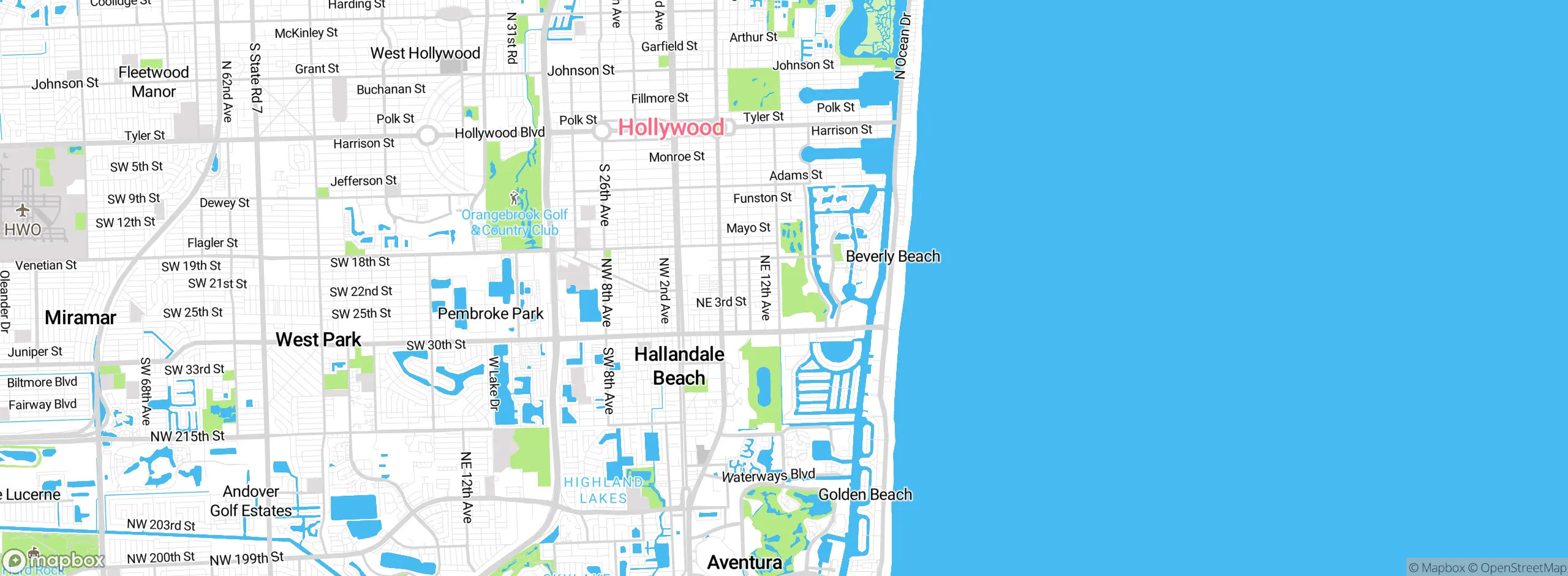 Map showing approximate location