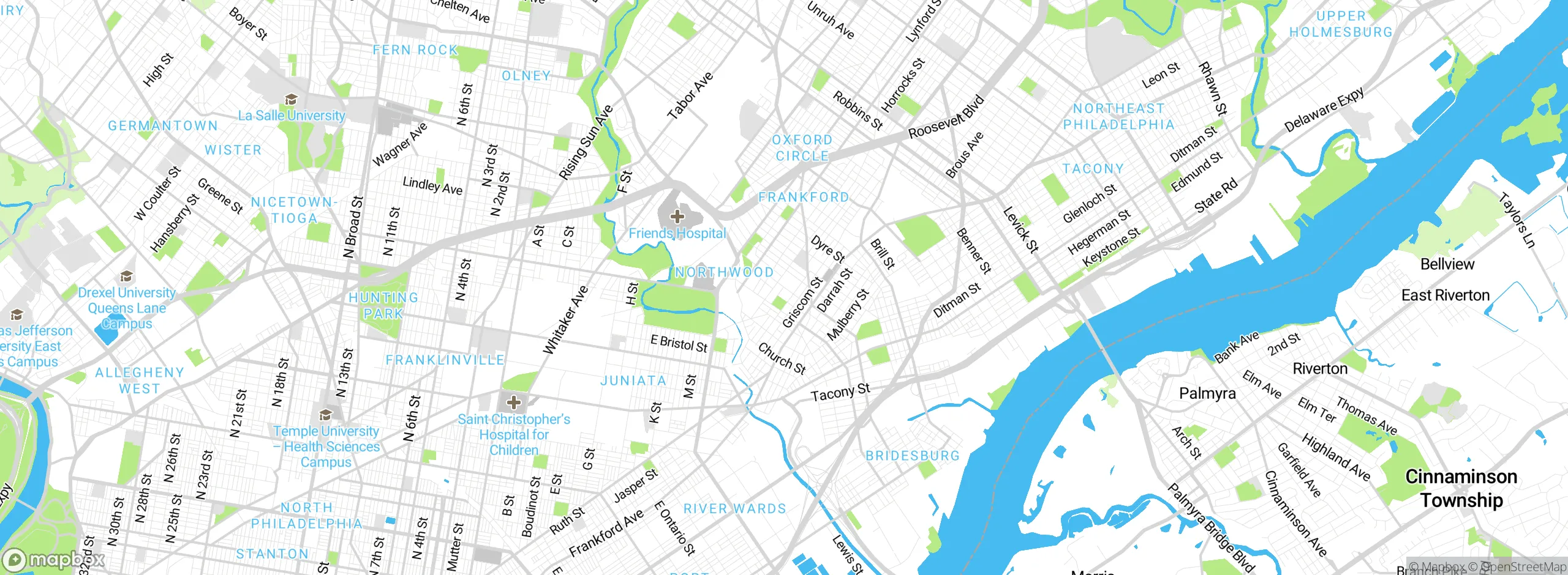 Map showing approximate location