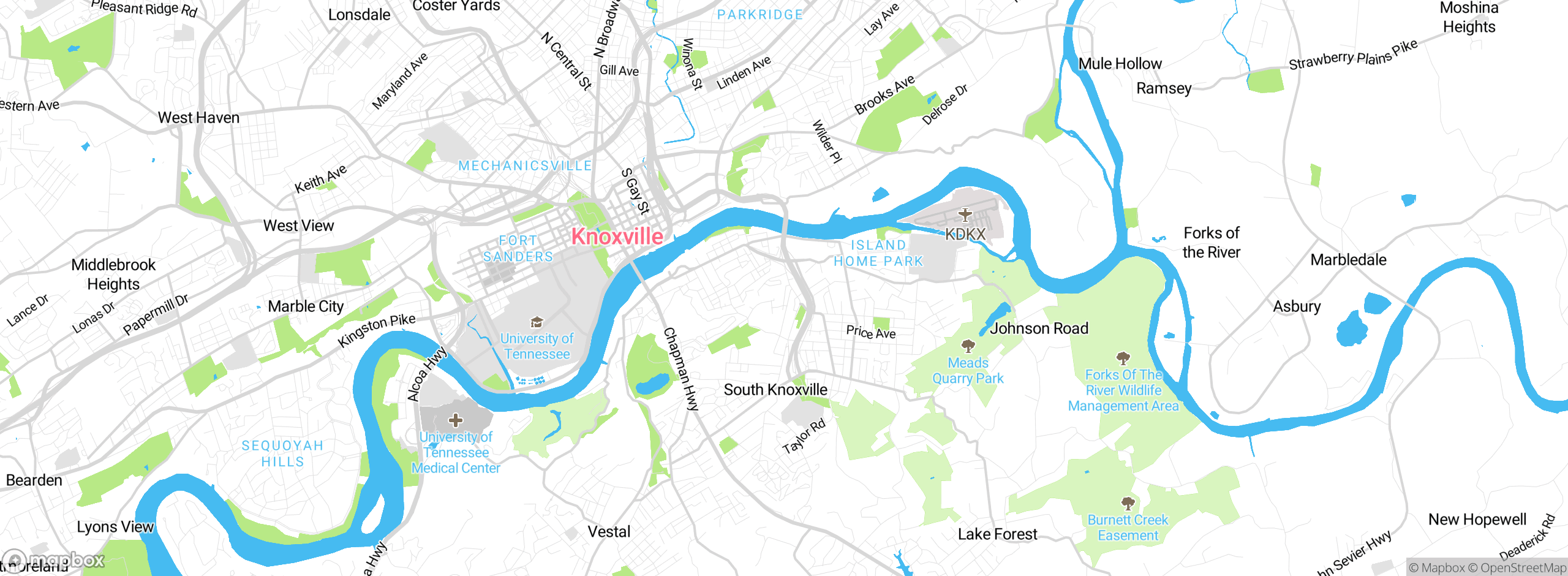 Map showing approximate location