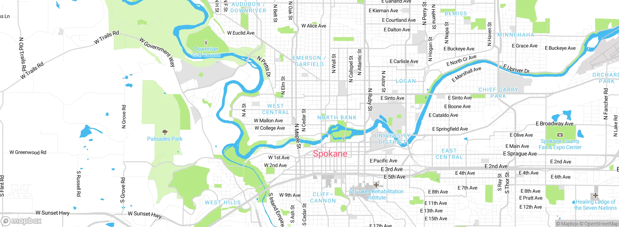 Map showing approximate location