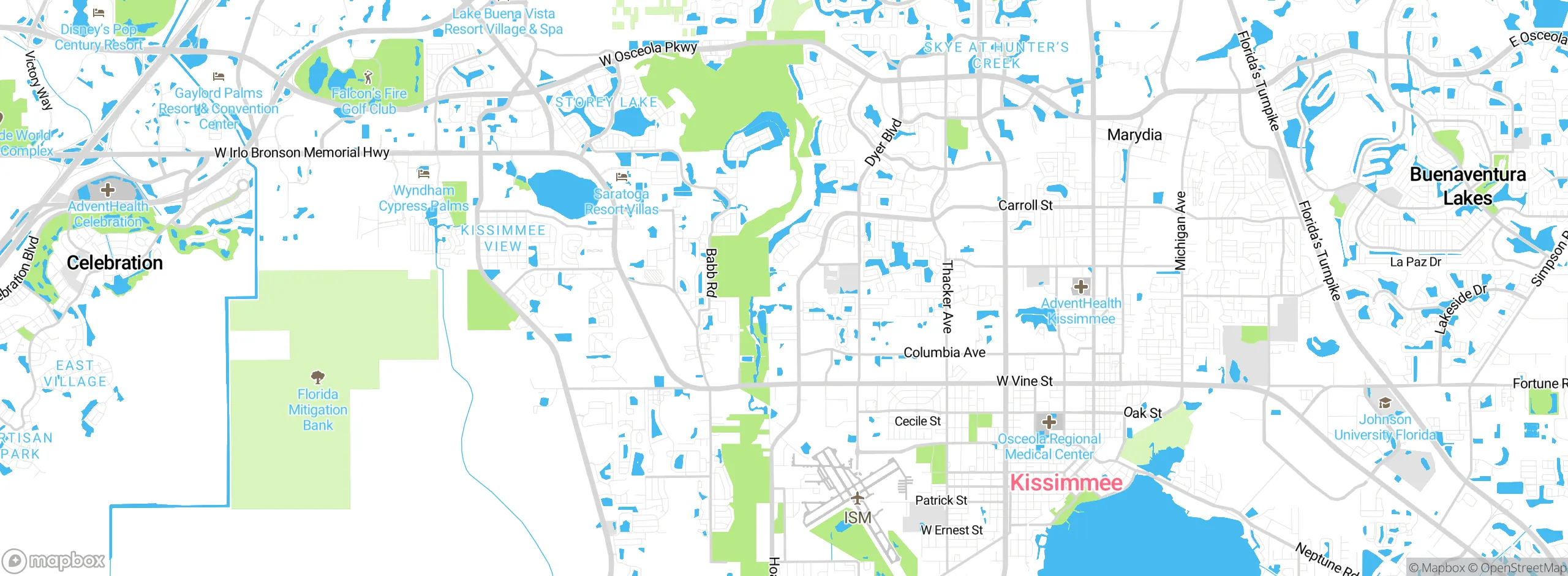 Map showing approximate location