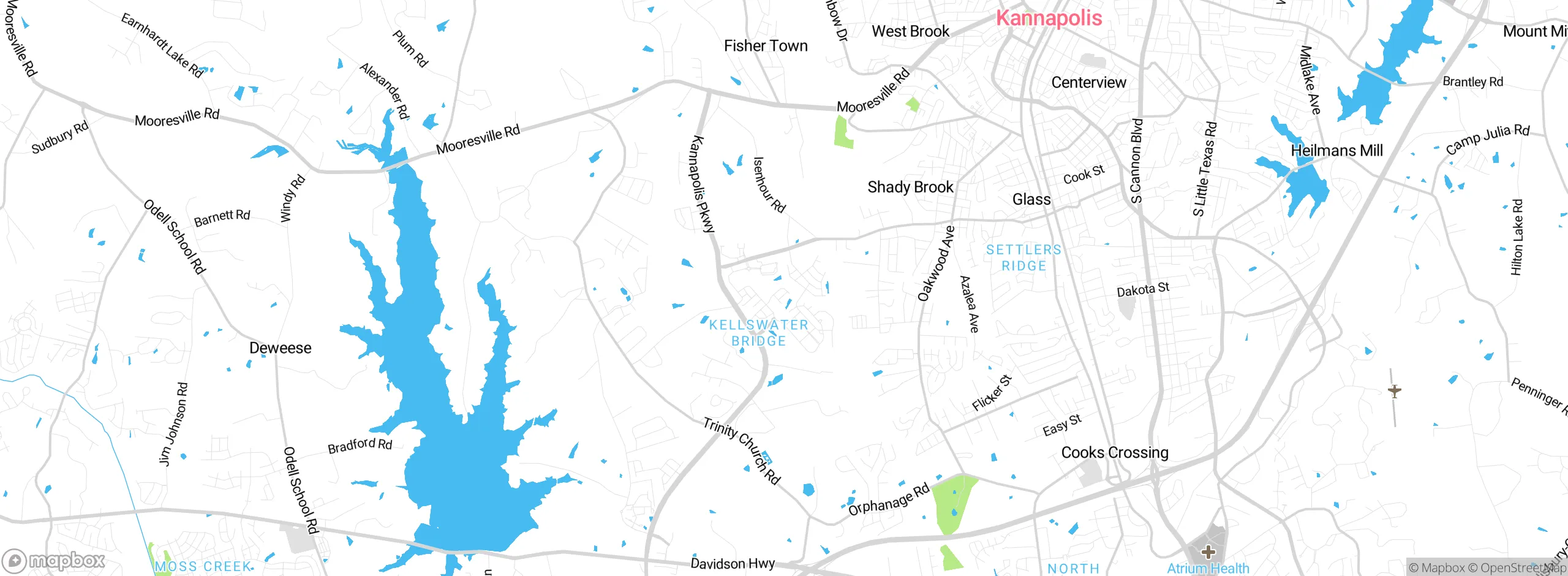 Map showing approximate location