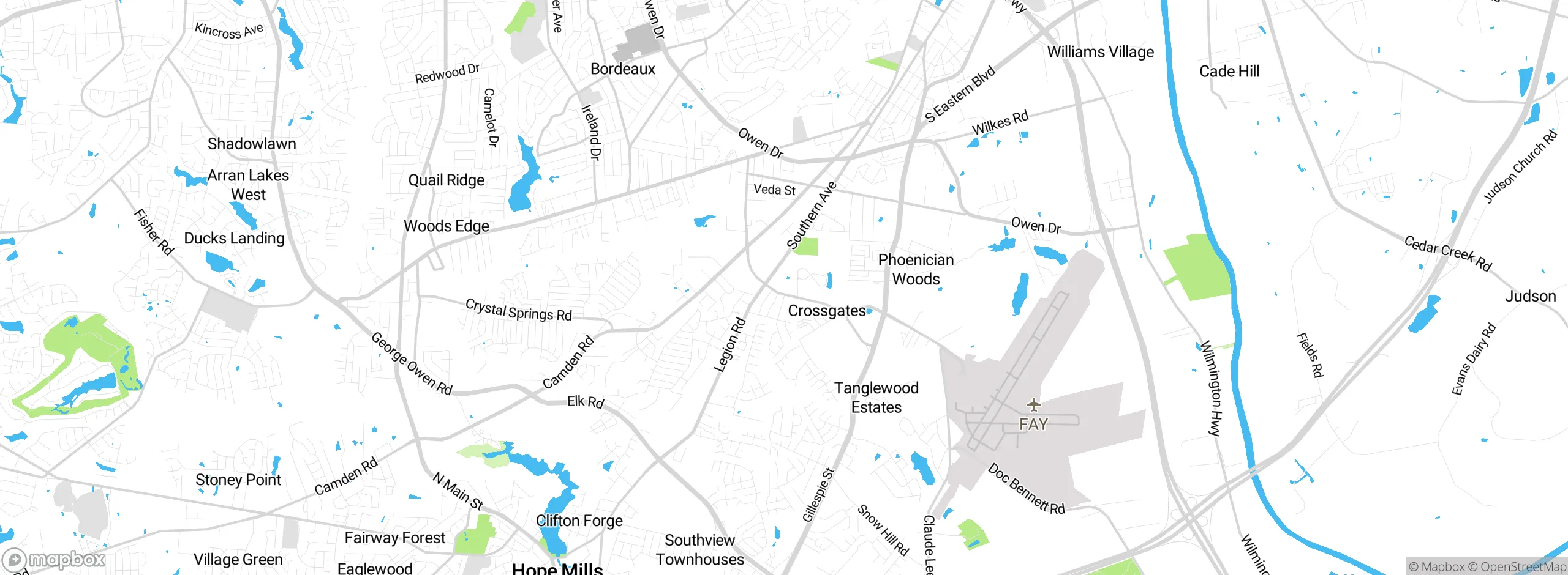 Map showing approximate location