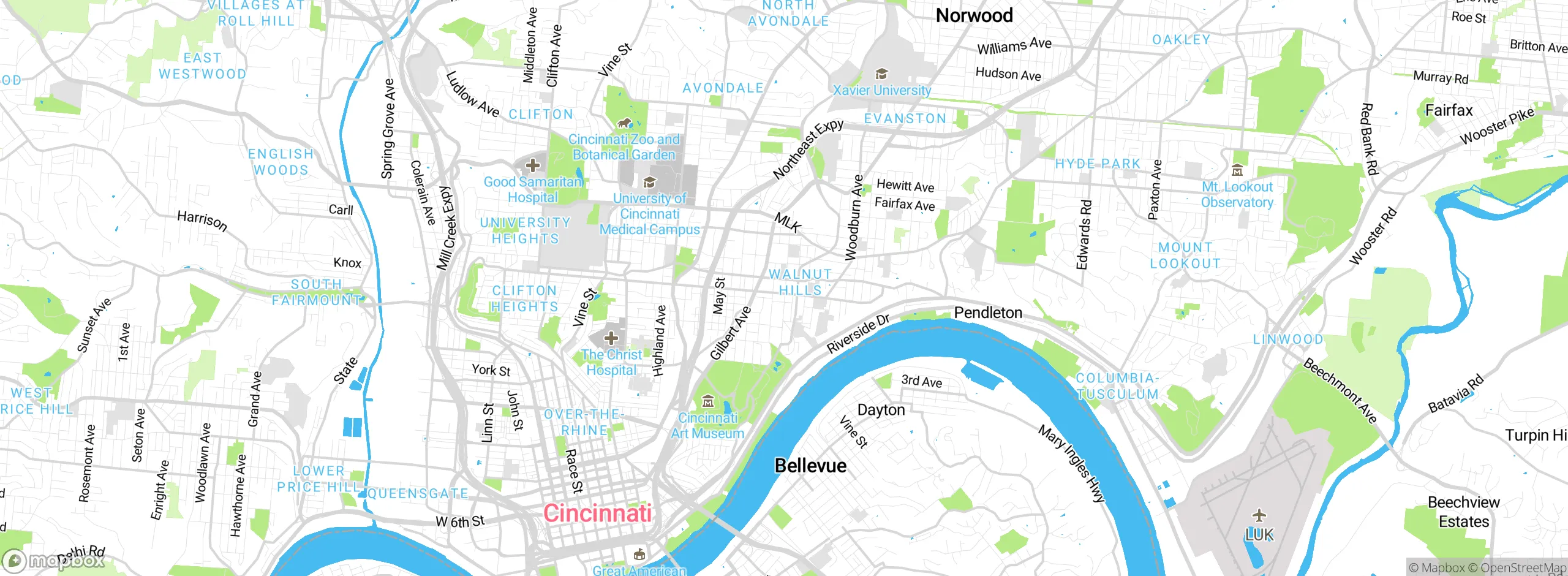 Map showing approximate location