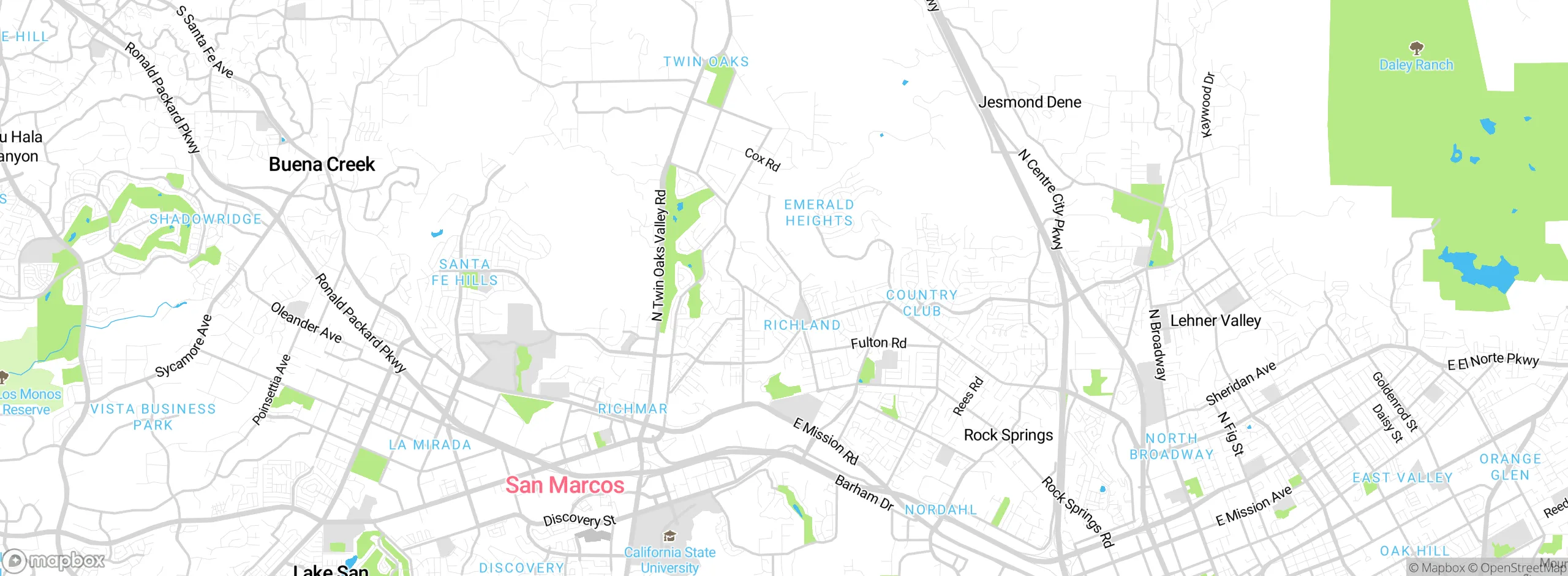 Map showing approximate location