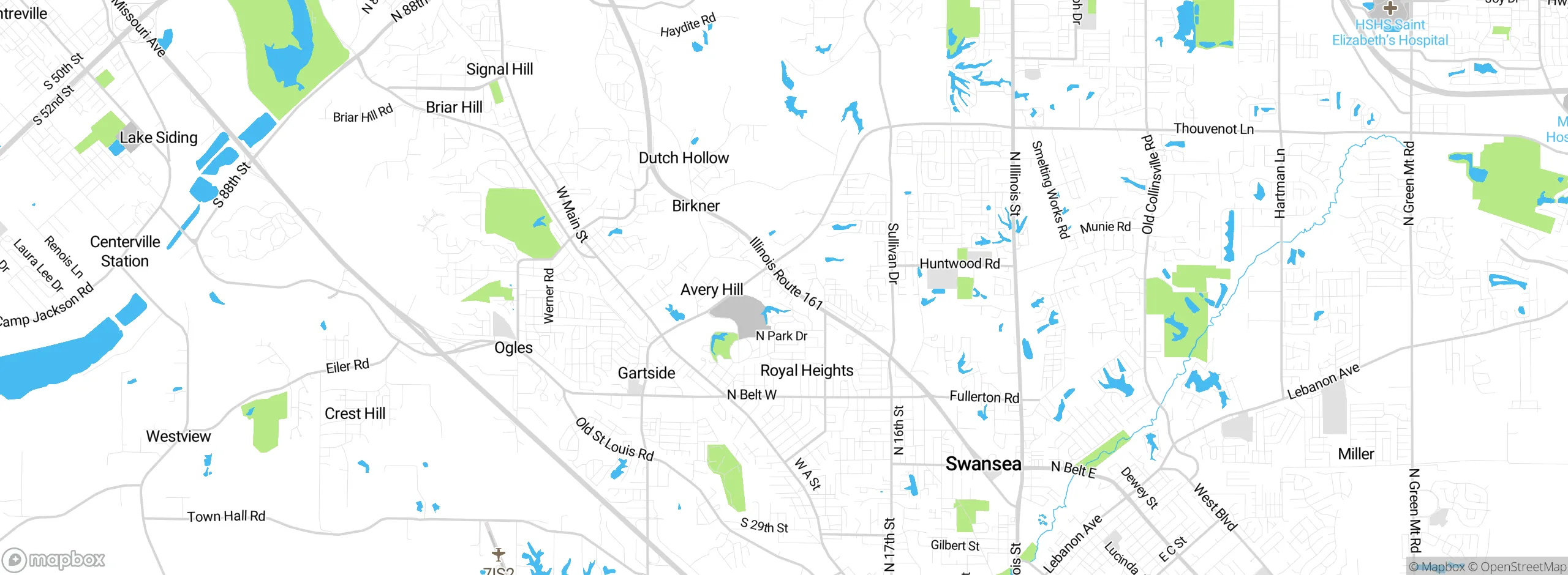Map showing approximate location