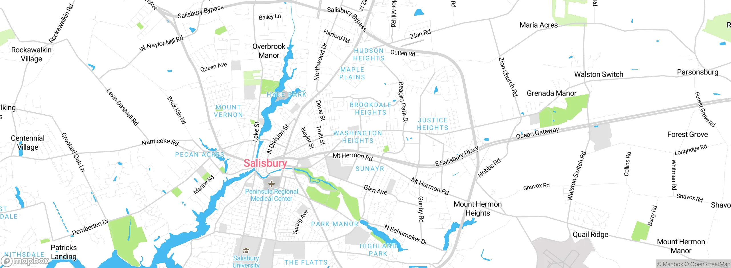 Map showing approximate location