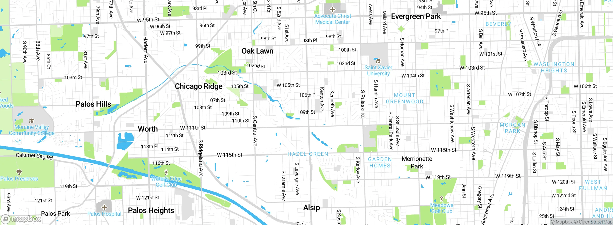 Map showing approximate location