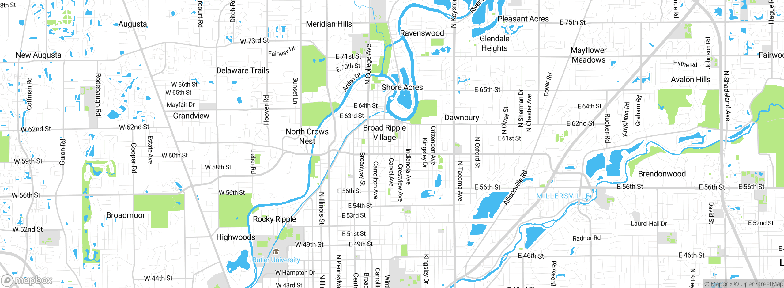 Map showing approximate location