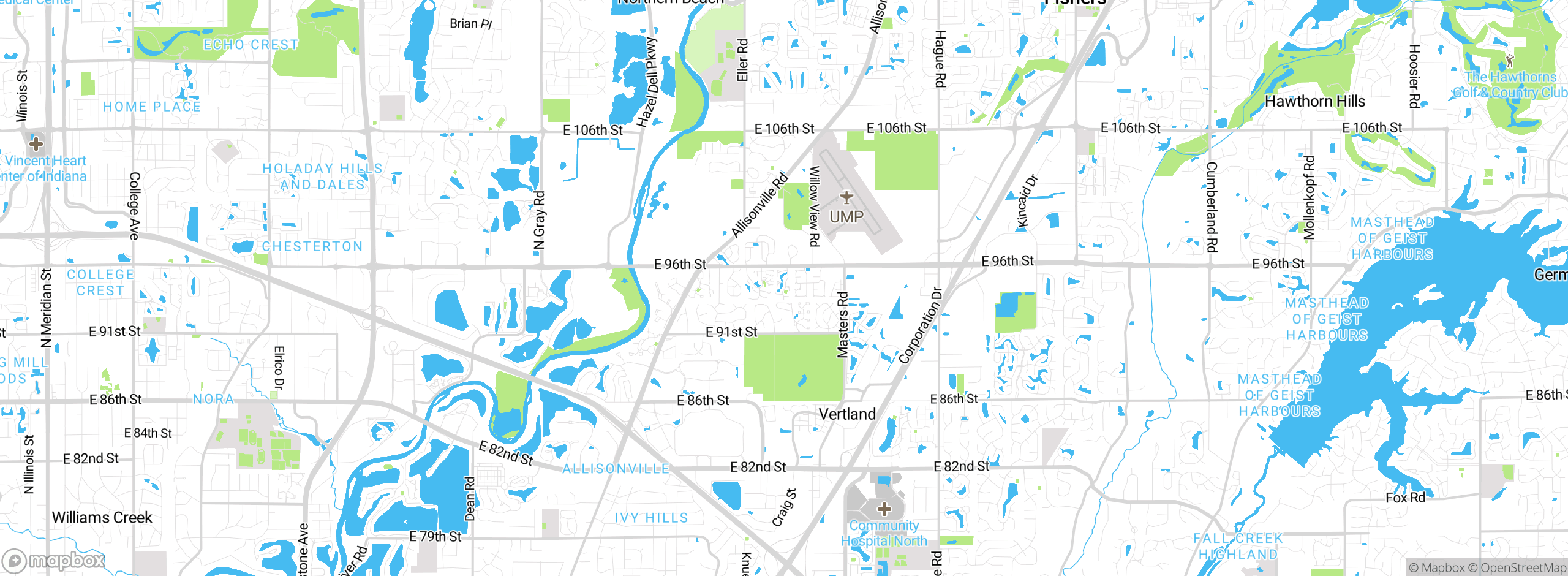 Map showing approximate location