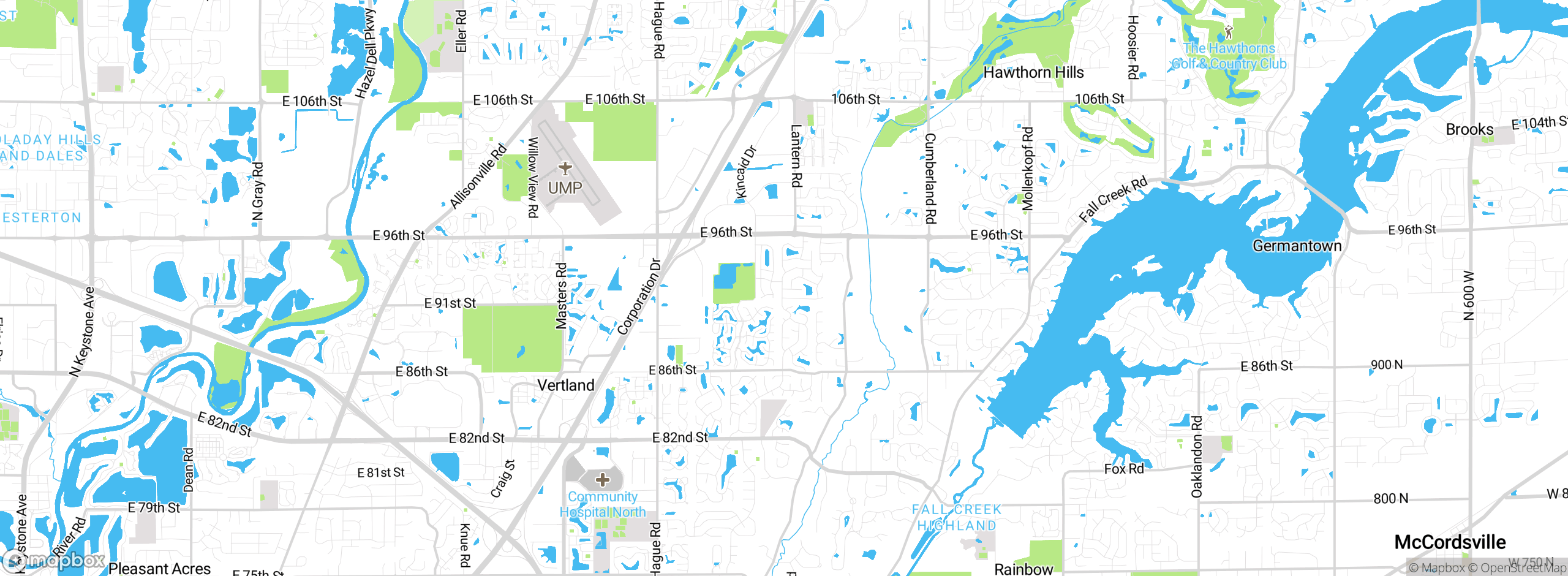 Map showing approximate location