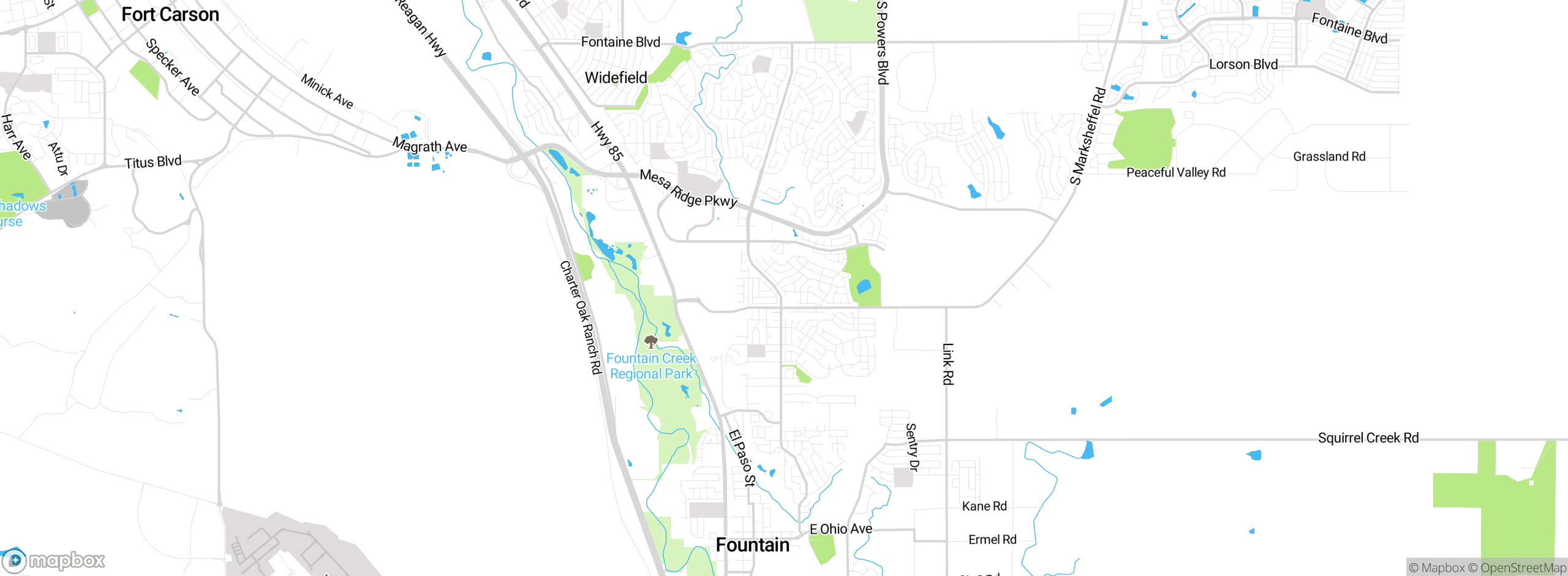 Map showing approximate location
