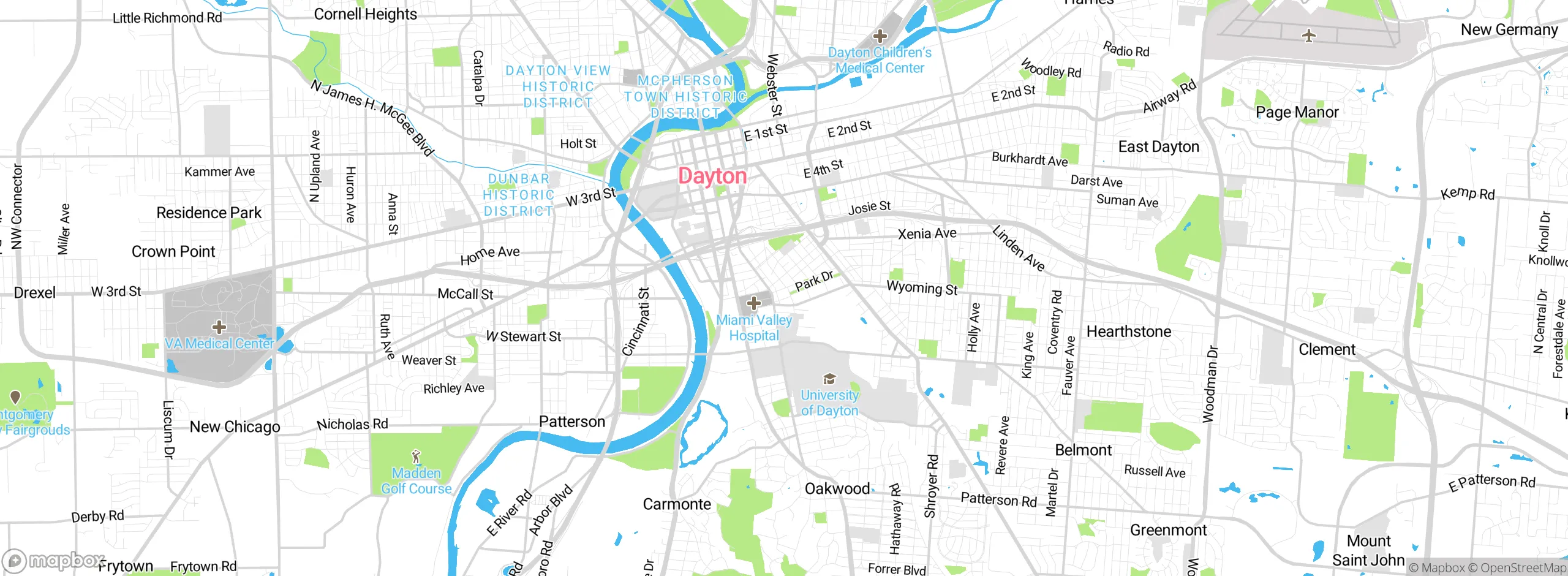 Map showing approximate location